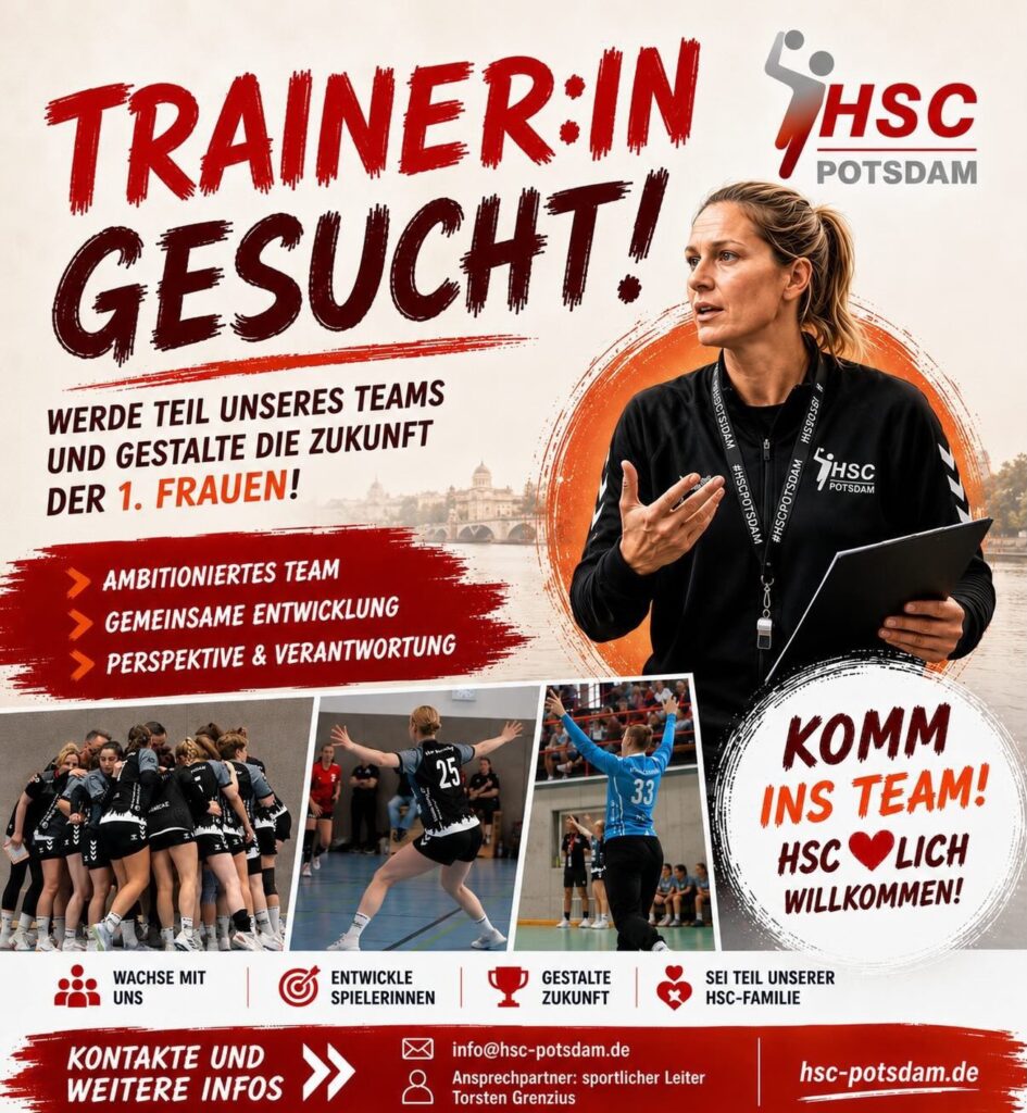 HSC Potsdam sucht Trainer:in